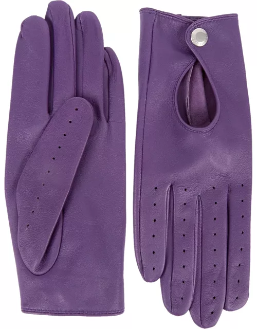 Dents Thruxton Purple Leather Glove