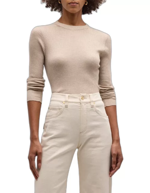 Ribbed Cashmere Top
