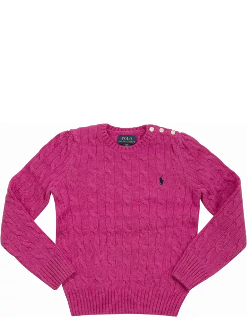 Polo Ralph Lauren Wool And Cashmere Cable-knit Sweater
