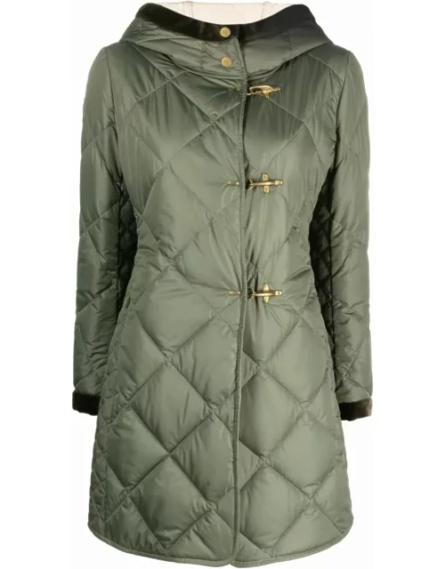 Fay Quilted Virginia Coat With Hood