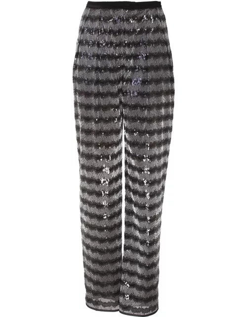 Emporio Armani Chevron motif trouser