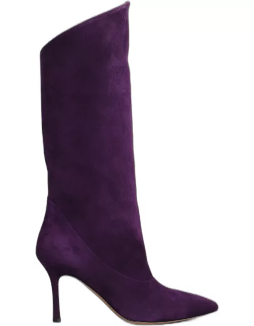 The Seller High Heels Boots In Viola Suede