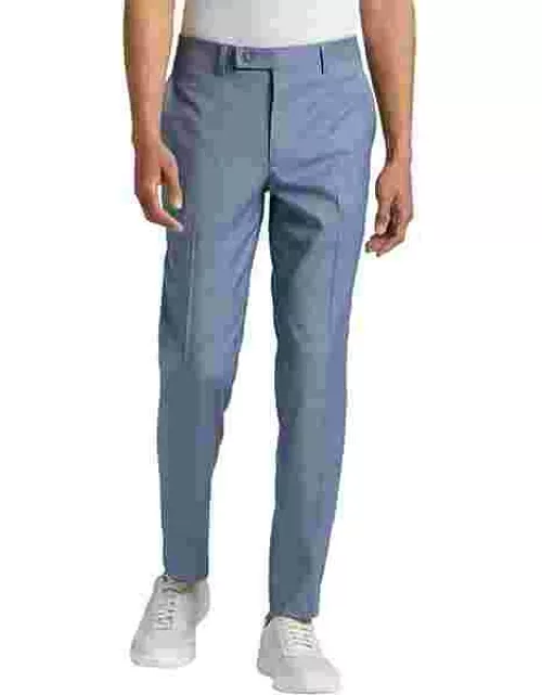 Wilke-Rodriguez Men's Slim Fit Suit Separates Pants Blue Sharkskin