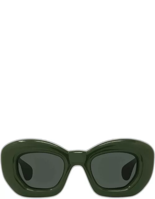 Men's Inflated Acetate-Nylon Butterfly Sunglasse