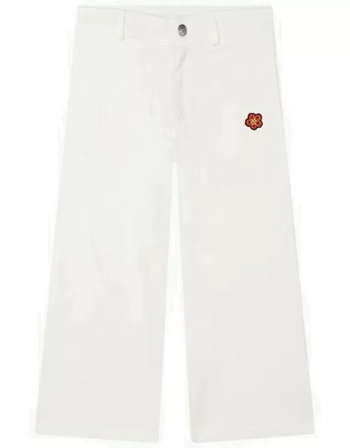 Ivory cotton trouser