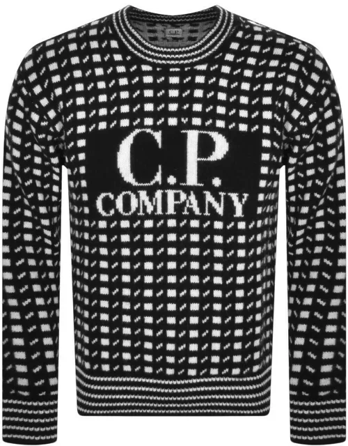 CP Company Wool Jaquard Knit Jumper Black