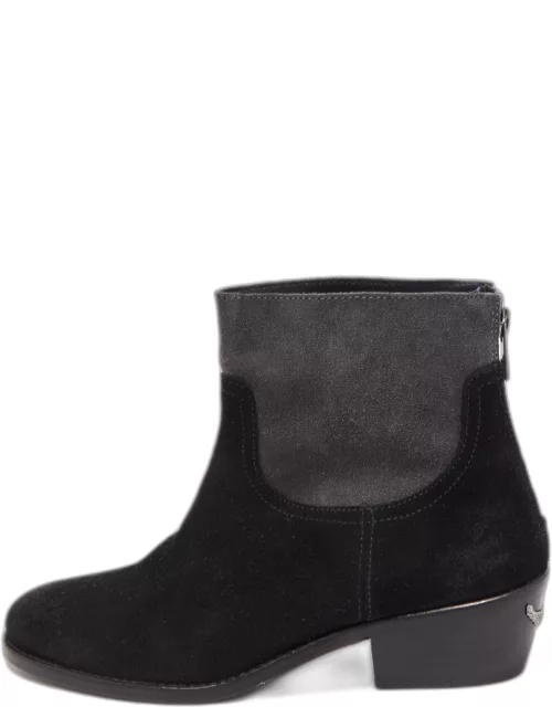 Zadig & Voltaire Black Suede Ankle Boot