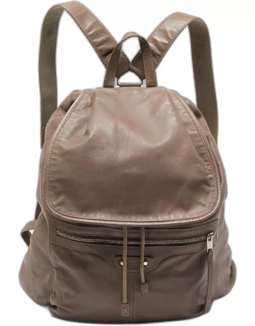 Balenciaga Mauve Leather Classic Hardware Traveller Backpack