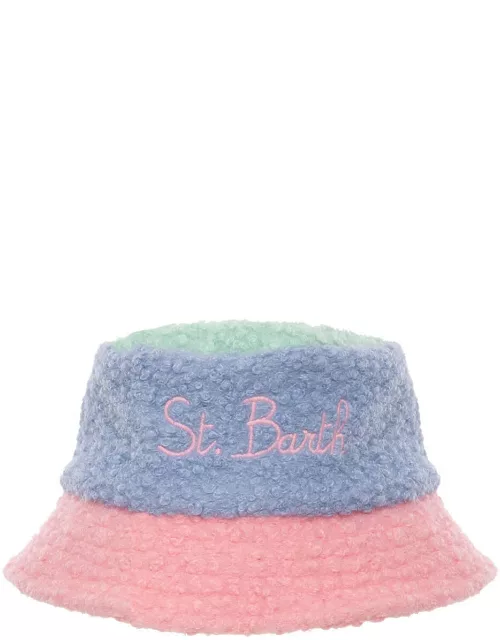 MC2 Saint Barth Multicolor Sherpa Fabric Bucket Hat