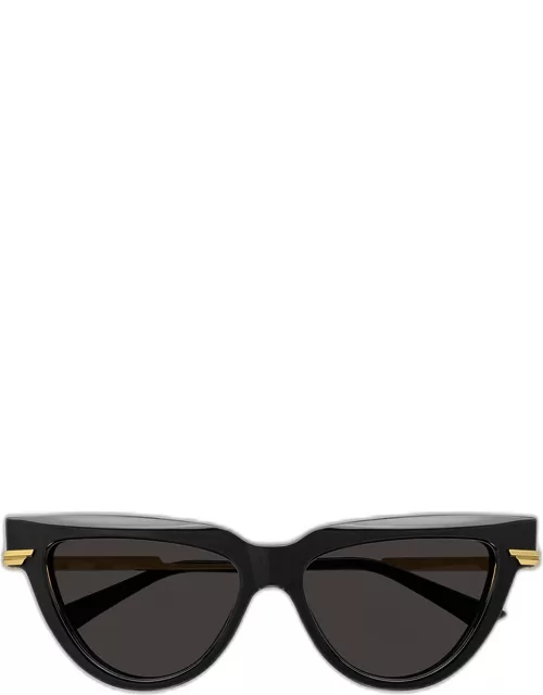 Logo Metal Alloy & Acetate Cat-Eye Sunglasse