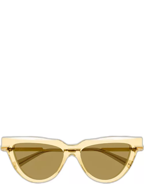 Logo Metal Alloy & Acetate Cat-Eye Sunglasse