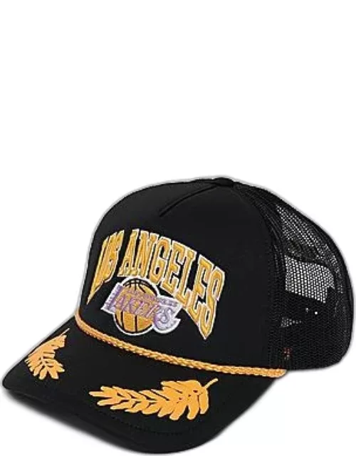 Mitchell & Ness Los Angeles Lakers NBA Gold Leaf HWC Trucker Hat