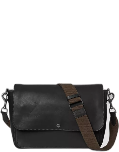 Men's Canfield Relaxed Leather Messenger Bag