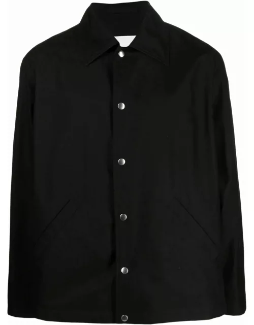 Jil Sander Black Cotton Shirt Jacket