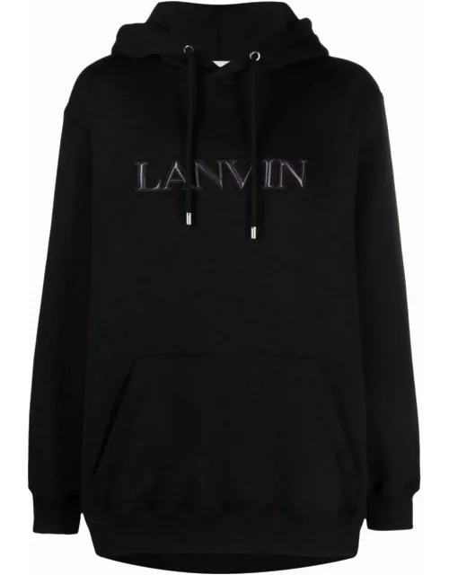 Lanvin Black Cotton Hoodie