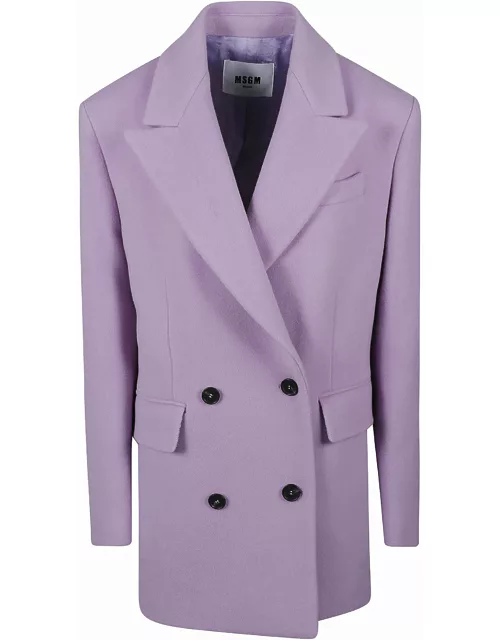 MSGM Double-breasted Buttoned Blazer