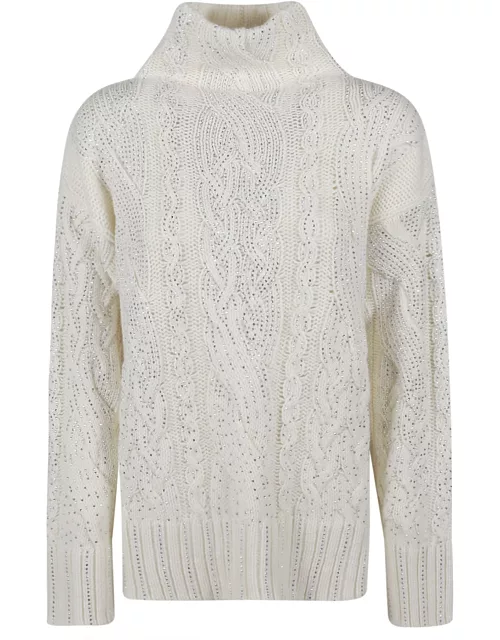 Ermanno Scervino All-over Crystal Sweater