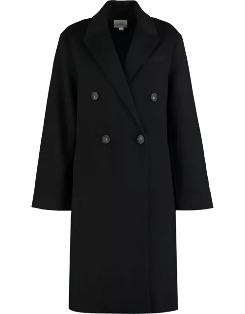 Vince Wool Blend Double-breasted Coat