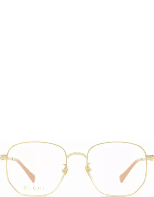 Gucci Eyewear Gg1420ok Gold Glasse