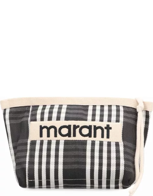Isabel Marant Powden Clutch With Logo