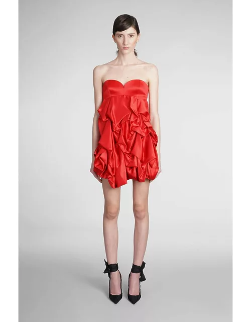 Emporio Armani Dress In Red Silk