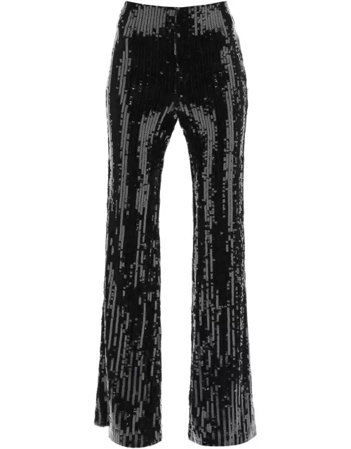 Rotate by Birger Christensen Sequined Flared Pant