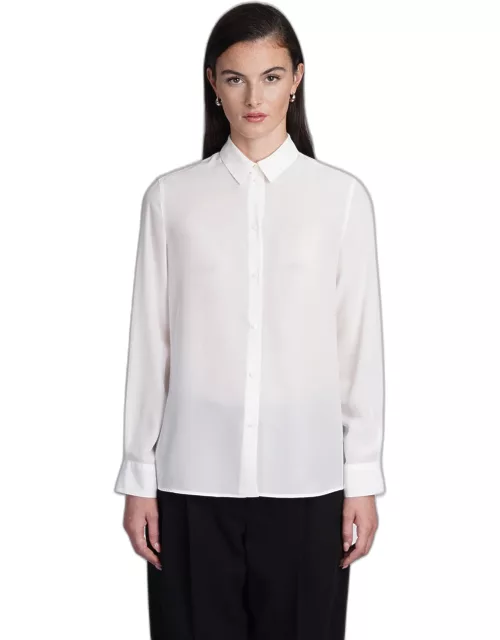Emporio Armani Shirt In White Silk