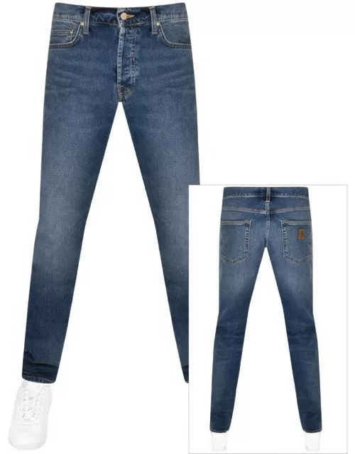 Carhartt WIP Klondike Light Wash Jeans In Blue
