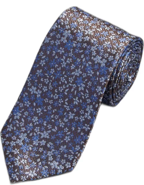 JoS. A. Bank Men's Reserve Collection Mini Floral Tie, Brown, One