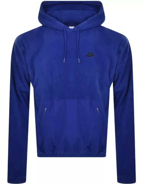 Nike Logo Fleece Hoodie Blue