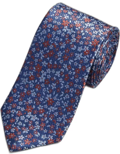 JoS. A. Bank Men's Reserve Collection Mini Floral Tie, Rust, One