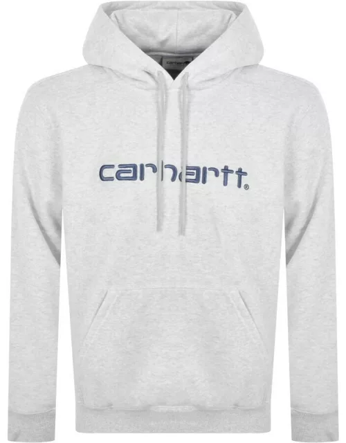 Carhartt WIP Logo Hoodie Grey