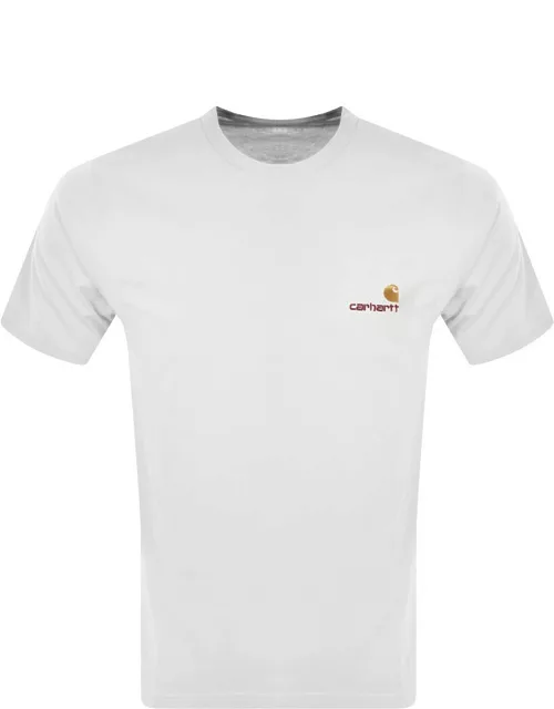 Carhartt WIP American Script T Shirt White