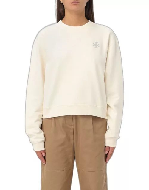 Tory Burch cotton sweatshirt with rhinestone logo