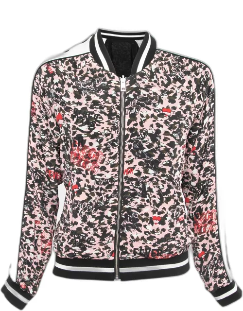 Zadig and Voltaire Multicolor Printed Crepe Reversible Bomber Jacket