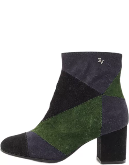 Zadig & Voltaire Multicolor Suede Ankle Length Boot