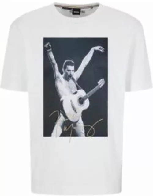 Interlock-cotton T-shirt with exclusive artwork- White Men's T-Shirt