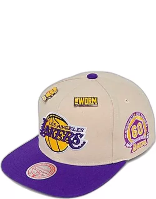 Mitchell & Ness Los Angeles Lakers NBA Neon Undervisor Snapback Hat