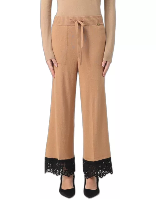 Trousers TWINSET Woman colour Coffee
