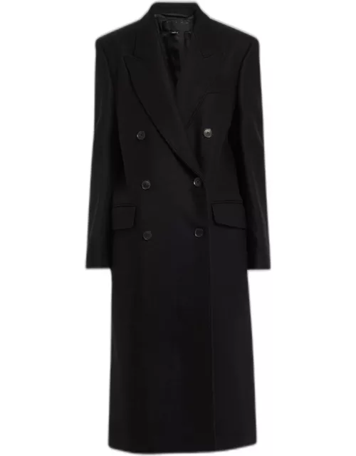 Edmont Double-Breasted Long Coat