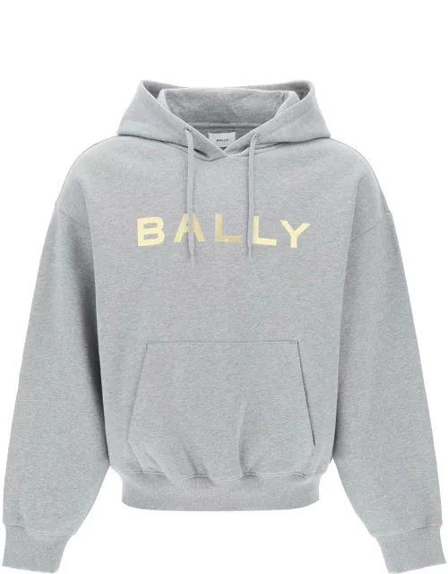 BALLY metallic logo hoodie