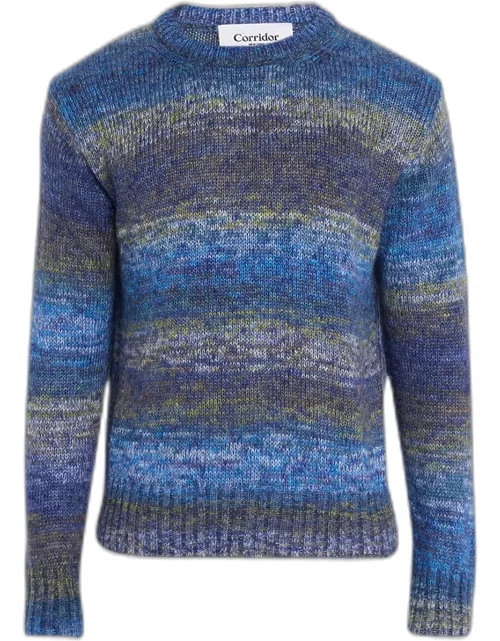 Men's Mohair Ombre Stripe Sweater