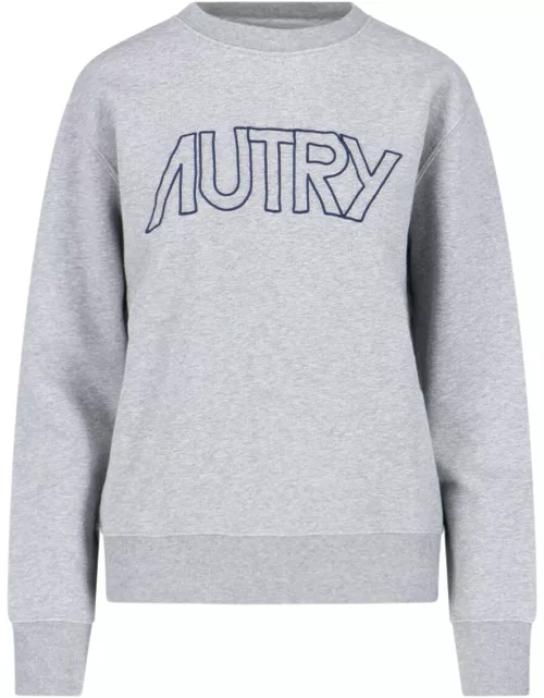 Autry Logo Embroidery Bib Sweatshirt