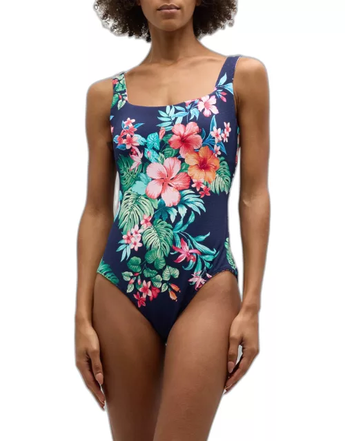 Island Cays Flora Reversible One-Piece Swimsuit
