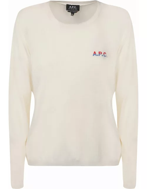 A.P.C. Logo Crew Neck Sweater