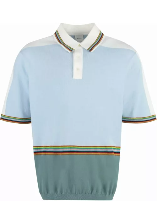 Paul Smith Knitted Cotton Polo Shirt