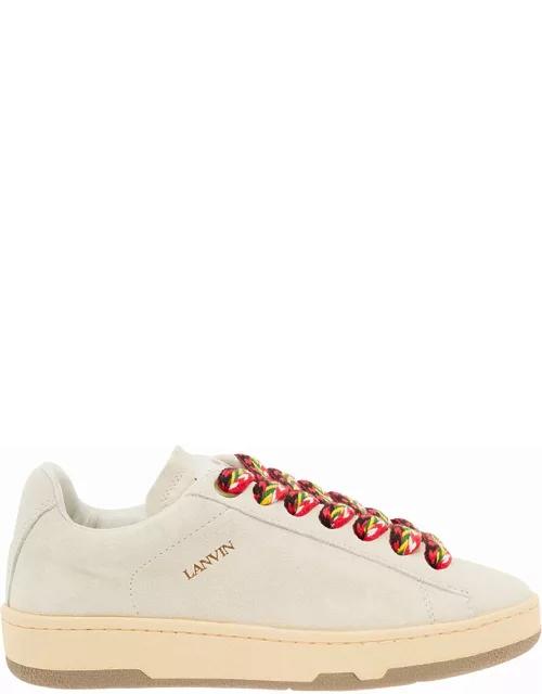 Lanvin lite Curb White Low Top Sneakers With Over