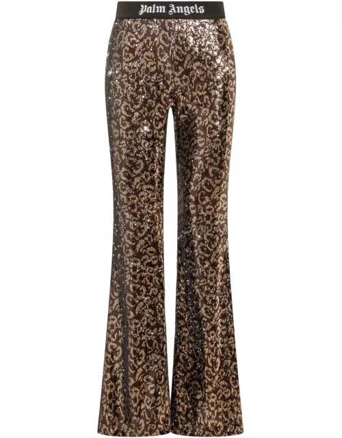 Palm Angels Trousers With Sequin