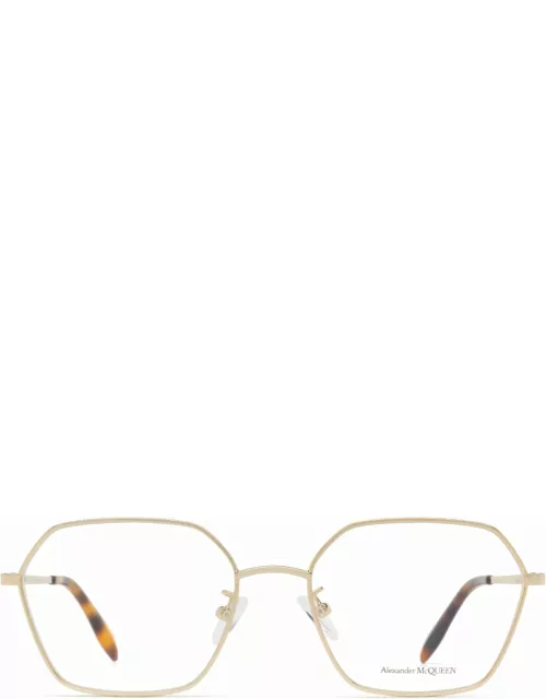 Alexander McQueen Eyewear Am0437o Gold Glasse