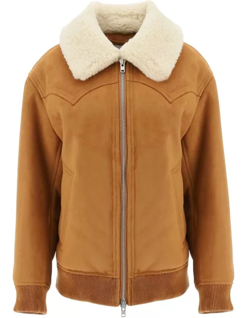STAND STUDIO Lillee Eco-shearling Bomber Jacket